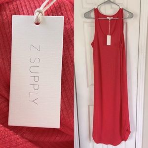 NWT Coral Z Supply Midi Dress